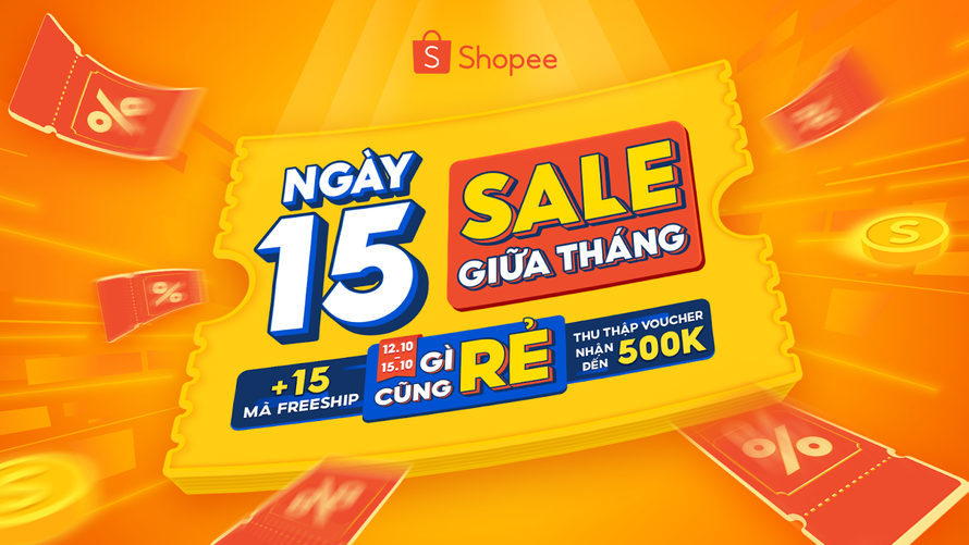 Giữa tháng không ngại mua sắm vì Shopee sale đậm nhiều deal hấp dẫn, giá ưu đãi chỉ từ 1.000 đồng