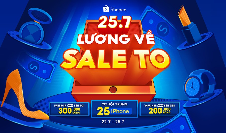 “Bão” Thời Trang & Mỹ Phẩm giảm tới 50% và quà tặng iPhone đổ bộ Shopee ngày lương về