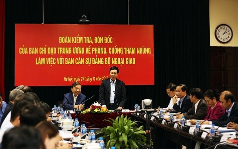 Bộ Ngoại giao thực hiện tốt các biện pháp phòng ngừa tham nhũng