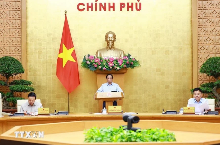 Thủ tướng Phạm Minh Chính chủ trì Phiên họp Chính phủ chuyên đề pháp luật.