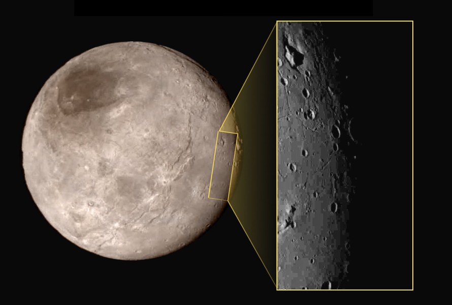 Hình ảnh vệ tinh Charon. Ảnh: NASA.