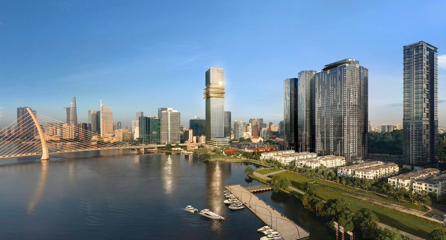 Marina Central Tower giữa lòng khu phức hợp Grand Marina, Saigon