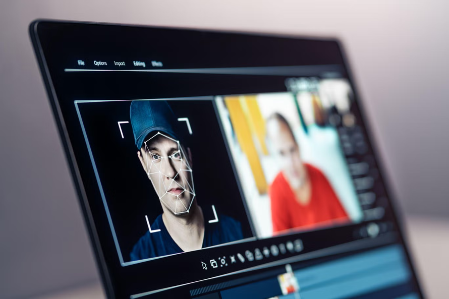 Hình ảnh deepfake trên màn hình máy tính. Ảnh: iStock