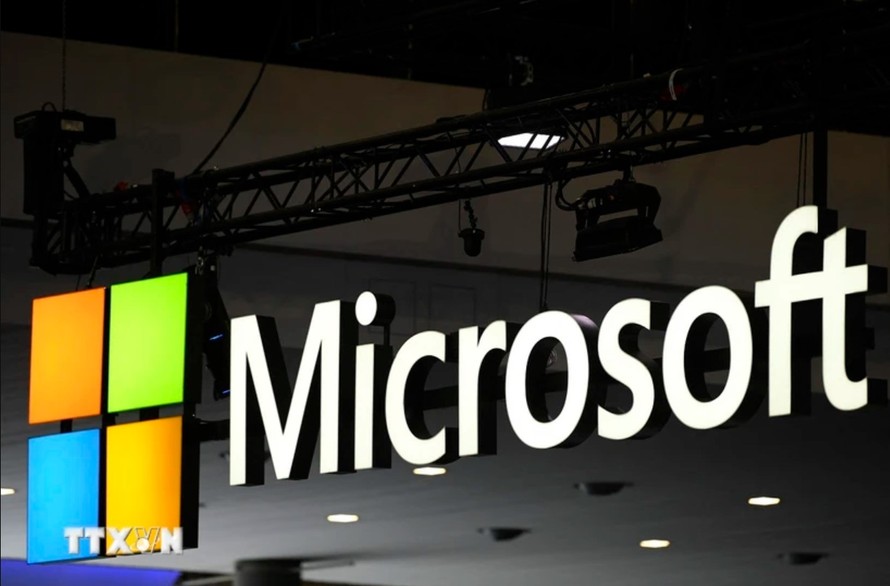 Logo Microsoft. Ảnh: AFP/TTXVN