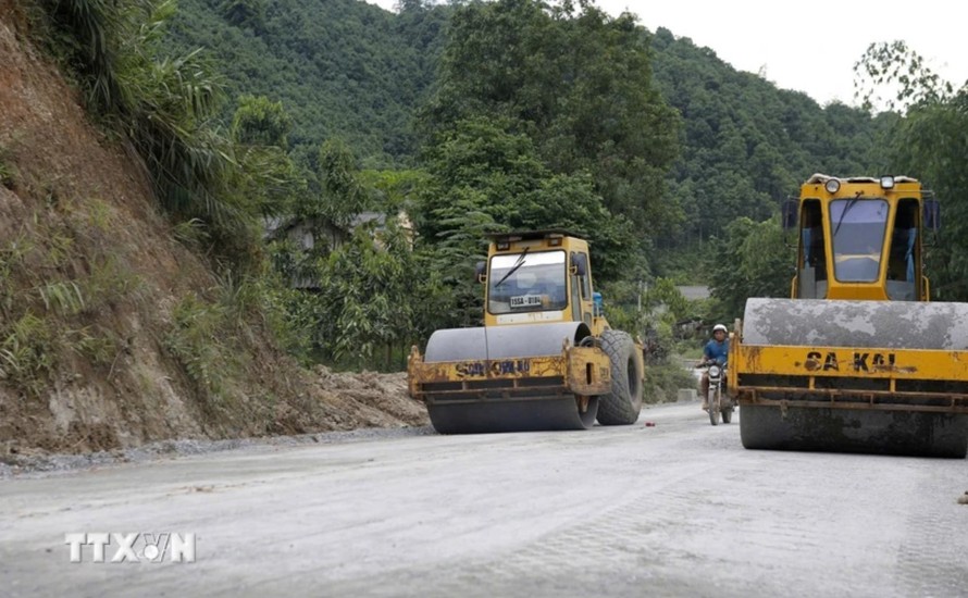 Yên Bái nỗ lực đẩy nhanh giải ngân vốn đầu tư công. Ảnh: TTXVN