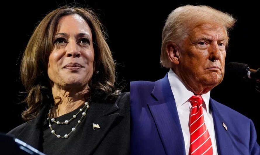 Phó Tổng thống Kamala Harris và cựu Tổng thống Donald Trump. Ảnh: Ap/Getty Images