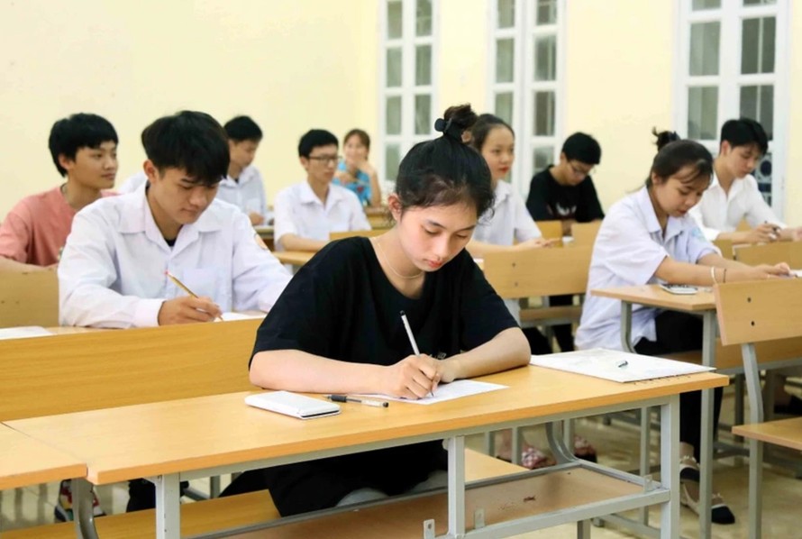 Thí sinh dự thi Tốt nghiệp trung học phổ thông năm 2024. Ảnh: TTXVN