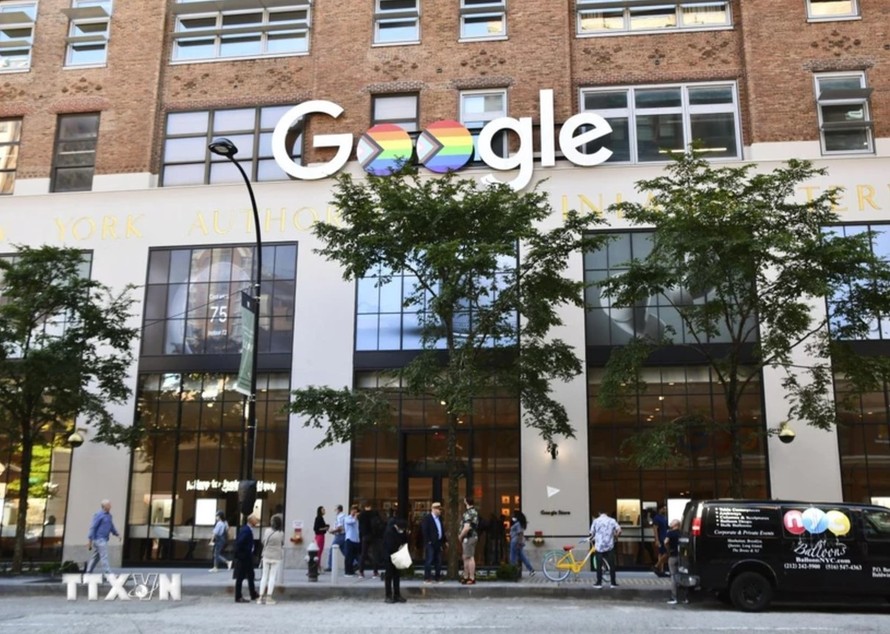 Một cửa hàng bán lẻ của Google ở New York, Mỹ. Ảnh: Kyodo/TTXVN