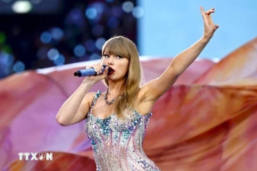 Nữ ca sĩ-nhạc sĩ Taylor Swift. Ảnh: Getty Images/TTXVN