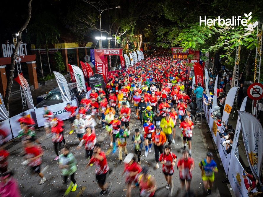 VnExpress Marathon Hải Phòng với sự đồng hành của Herbalife Việt Nam tiếp tục khuyến khích lối sống năng động lành mạnh