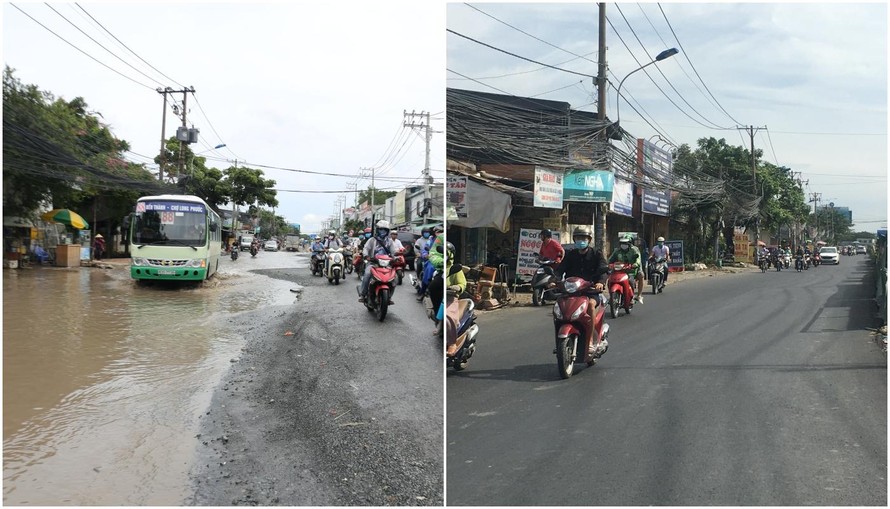 Từ phản ánh của Ngày Nay: Đường Lương Định Của hư hỏng đã được lắp cống, trải nhựa an toàn 