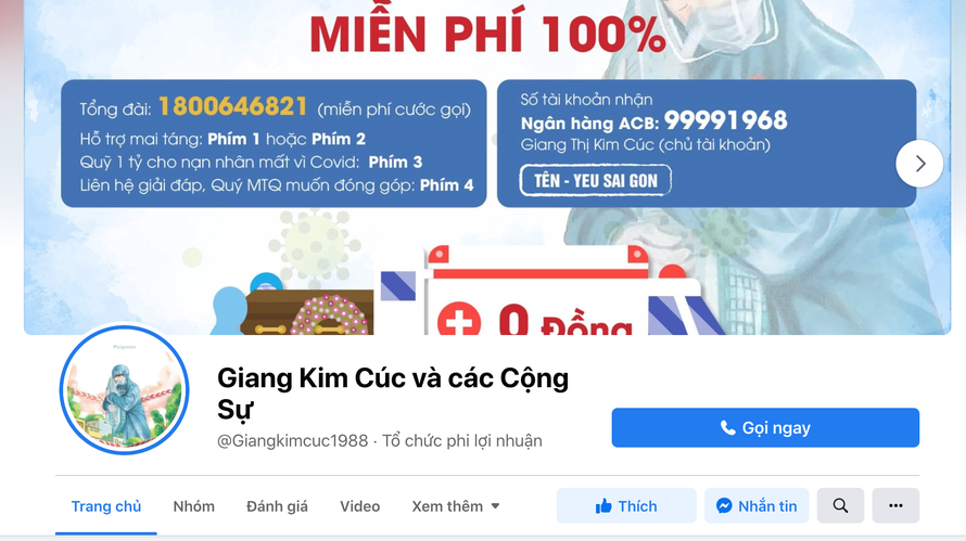 Chủ thể sử dụng trang "Giang Kim Cúc và các Cộng sự" bị xử phạt.