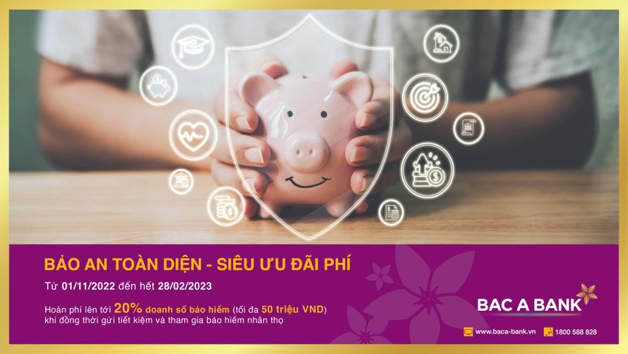 BAC A BANK triển khai Chương trình khuyến mãi “Bảo an toàn diện – Siêu ưu đãi phí”