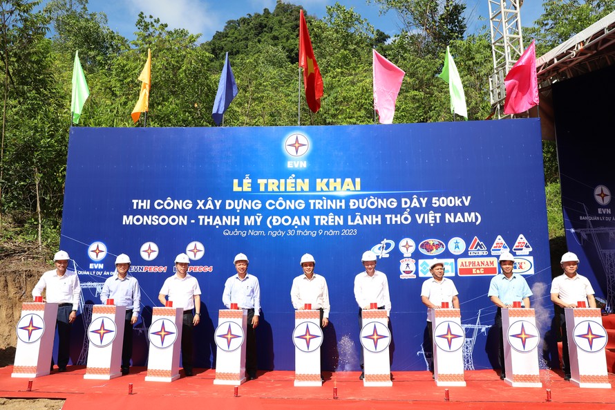 Lễ phát động thi công công trình đường dây 500KV Monsoon – Thạnh Mỹ.