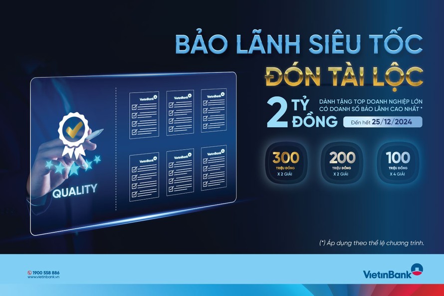 VietinBank triển khai chương trình tri ân “Bảo lãnh siêu tốc, đón tài lộc” với tổng ngân sách 2 tỷ đồng