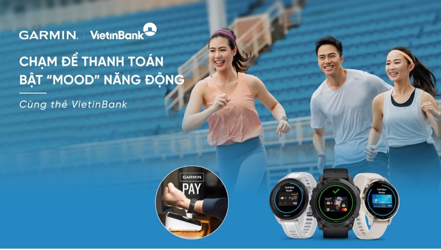 VietinBank mang trải nghiệm thanh toán chạm Garmin Pay đến các chủ thẻ