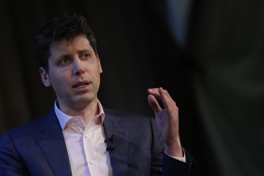 Sam Altman, Giám đốc điều hành công ty OpenAI cảnh báo về nguy cơ tuyệt chủng do AI. Ảnh: AP.