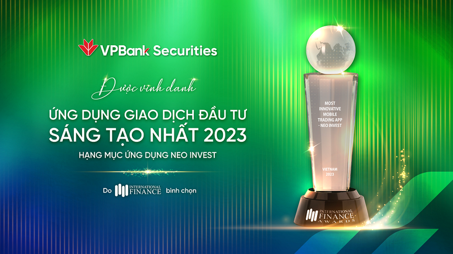 VPBankS đạt giải thưởng “Ứng dụng giao dịch chứng khoán sáng tạo nhất 2023”