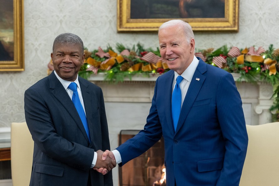 Tổng thống Angola João Lourenço và Tổng thống Mỹ Joe Biden tại Nhà Trắng vào tháng 11/2023.