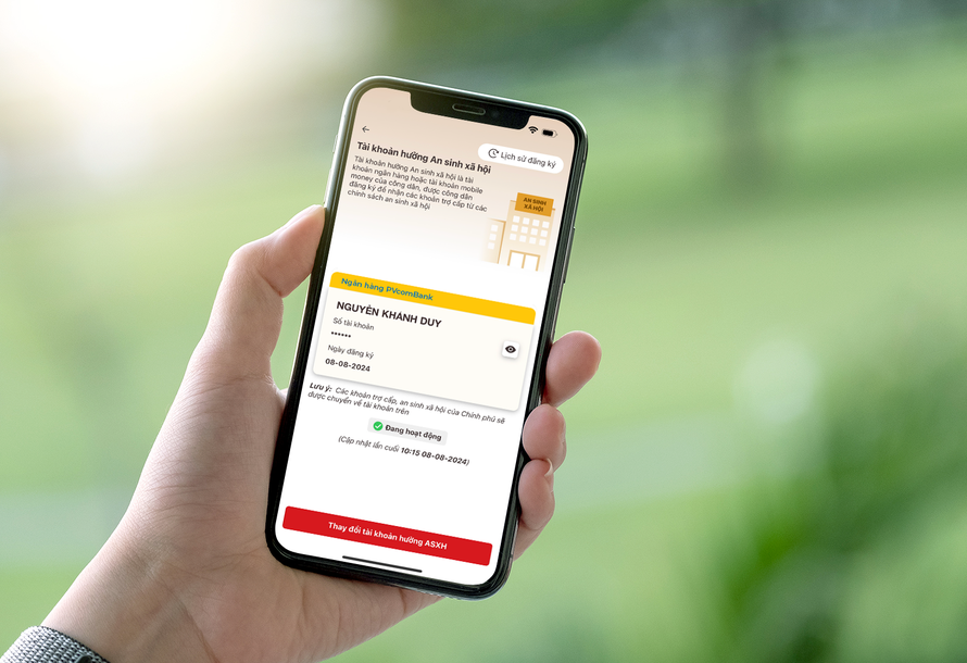 PVcomBank triển khai thành công dịch vụ liên kết tài khoản nhận an sinh xã hội trên VNeID
