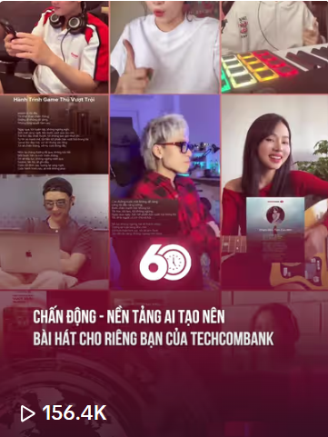 Giai điệu của ước mơ lan tỏa trong bài hát AI do Techcombank khởi xướng