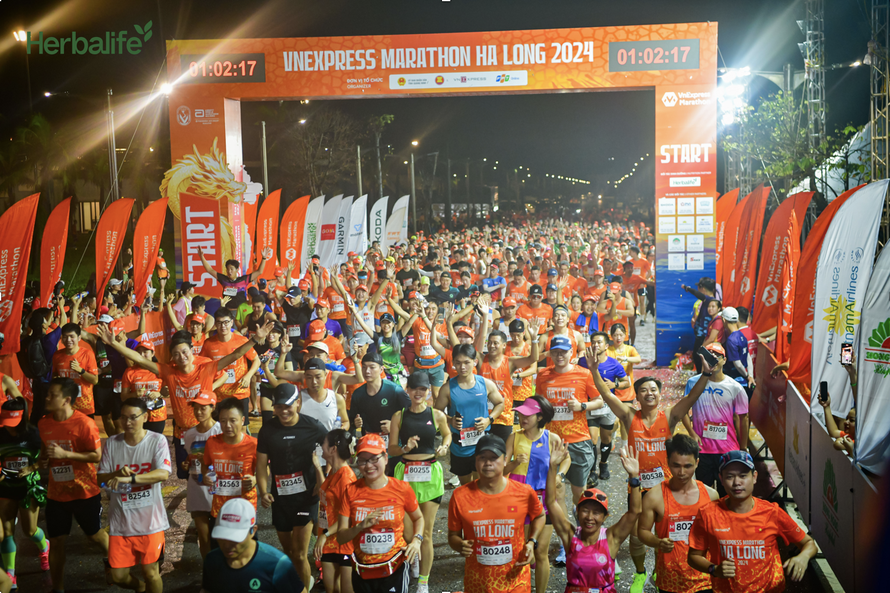 Herbalife Việt Nam khuyến khích lối sống năng động lành mạnh cùng giải chạy VnExpress Marathon Hạ Long 2024