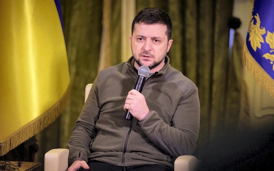 Tổng thống Ukraine Volodymyr Zelensky.