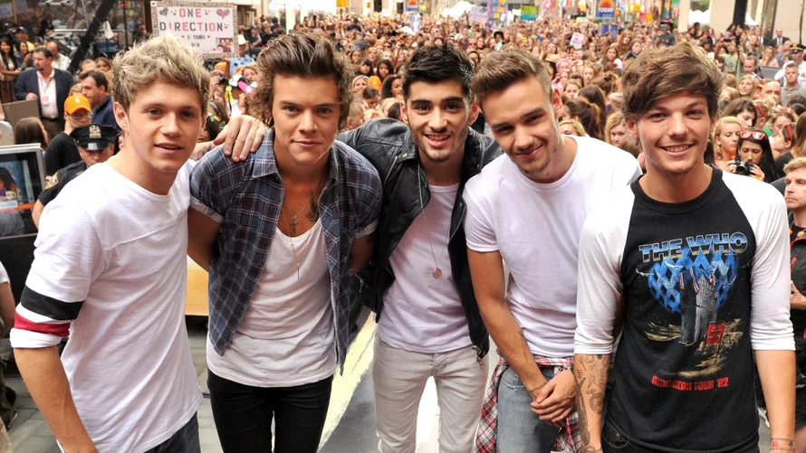 (Từ trái sang phải) Các thành viên Niall Horan, Harry Styles, Zayn Malik, Liam Payne and Louis Tomlinson tại New York năm 2013.