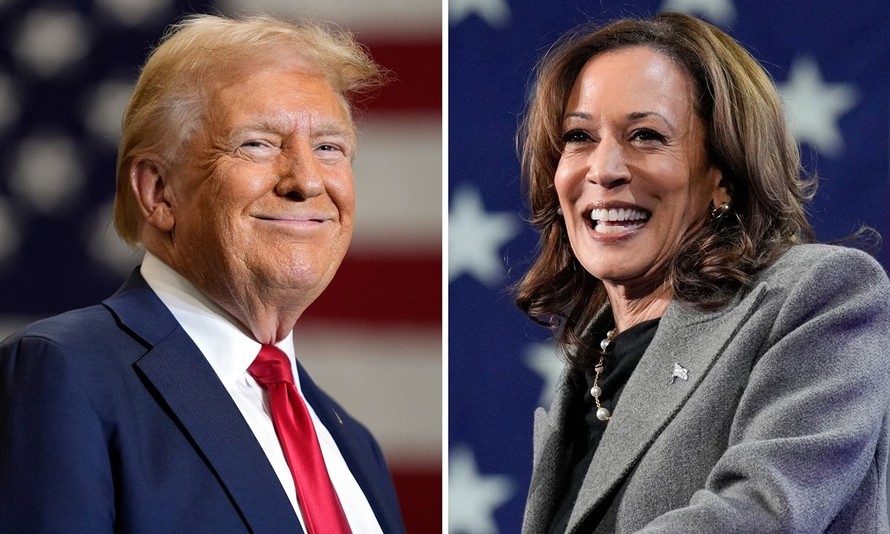 Cựu Tổng thống Mỹ Donald Trump (trái) và Phó Tổng thống Kamala Harris đang chạy đua với thời gian. Ảnh: ABC.