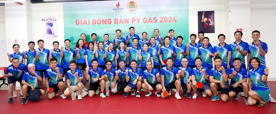 Giải bóng bàn PV GAS 2024 đề cao tinh thần quyết tâm và đoàn kết.