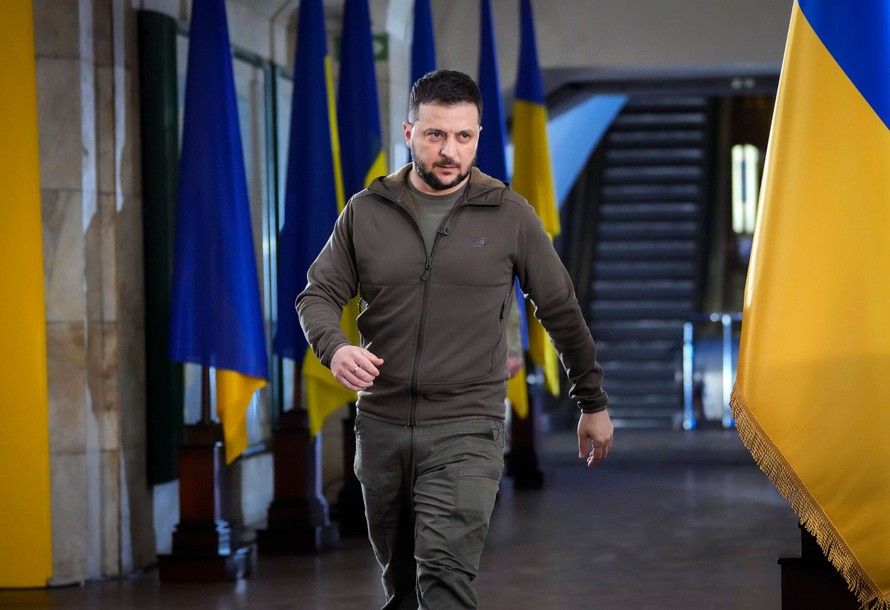 Tổng thống Ukraine Volodymyr Zelensky.