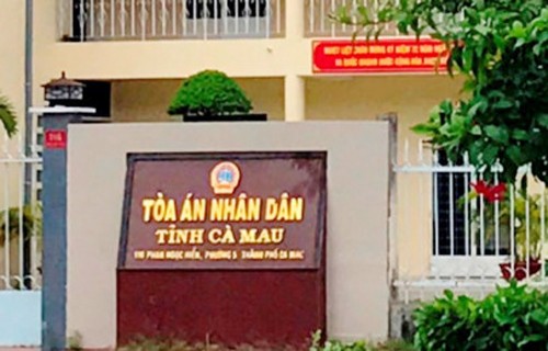 TAND tỉnh Cà Mau - nơi ông Vụ đang công tác.