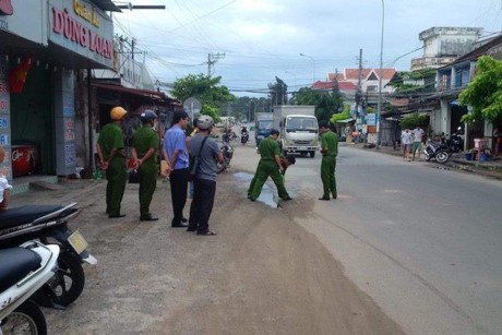 Hiện trường vụ việc.