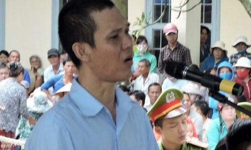 Nguyễn Trung Hoàng tại phiên tòa