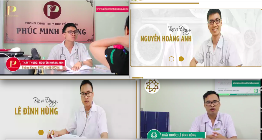 Những quảng cáo của Phúc Minh Đường và Thiệu Khang Đường thường có chung nội dung, thậm chí là chung cả người dẫn dắt