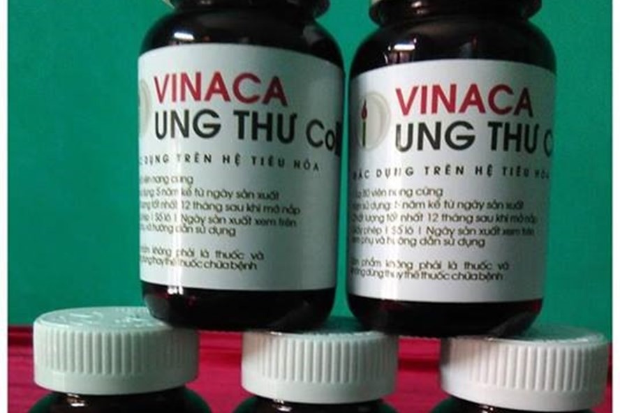 Sản phẩm "Vinaca ung thư CO3.2" được đóng hộp thành phẩm