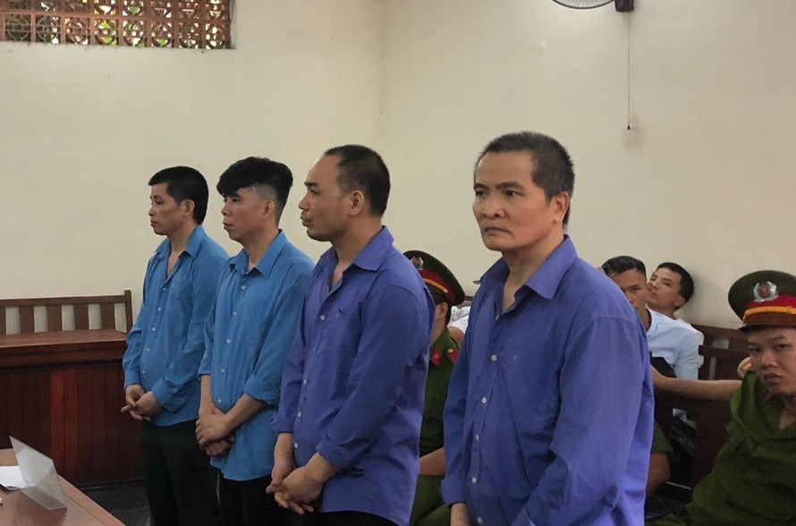 Các bị cáo tại tòa.