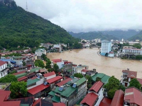 Dự báo, từ ngày 8 đến 10-7, lũ sẽ lên cao 3-4m tại thượng lưu sông Lô. Ảnh: CTV