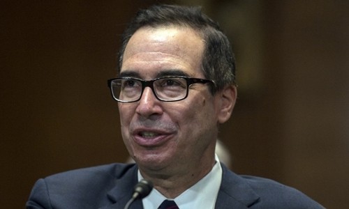 Bộ trưởng Tài chính Mỹ Steven Mnuchin tại Washington ngày 22/5