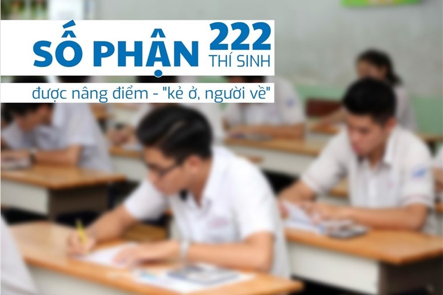 Trong số 222 thí sinh được nâng điểm, hiện 82 thí sinh đã bị đuổi học, 51 thí sinh được cho học tiếp ĐH, một số thí sinh khác trước đó đã không nhập học.