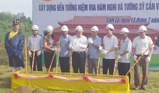 Khởi công xây dựng đến tưởng niệm vua Hàm Nghi và các chiến sĩ Cần Vương tại di tích quốc gia Tân Sở (thôn Mai Đàn, xã Cam Chính, huyện Cam Lộ).