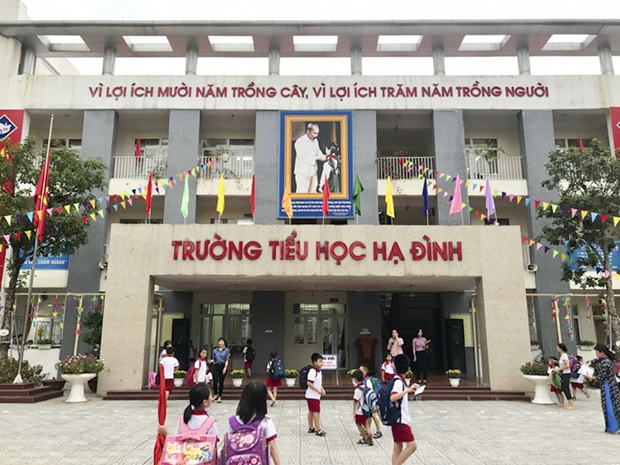 Trong ngày 9/9, có 223 học sinh Trường tiểu học Hạ Đình nghỉ học