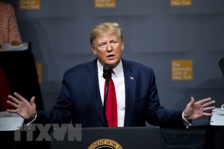 Tổng thống Trump từng tuyên bố sẽ ngừng tài trợ cho WHO. (Ảnh: AFP/TTXVN)