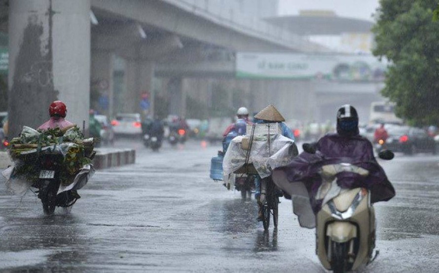 Khu vực Bắc Bộ trời chuyển mát, xuất hiện mưa rào và dông rải rác tại nhiều nơi.