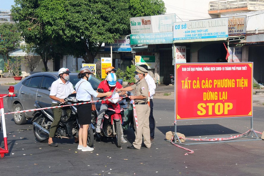 Nhiều địa điểm tại thành phố Phan Thiết giãn cách xã hội