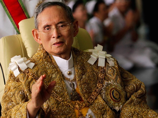 Quốc vương Thái Lan Bhumibol lúc sinh thời. Ảnh: Reuters