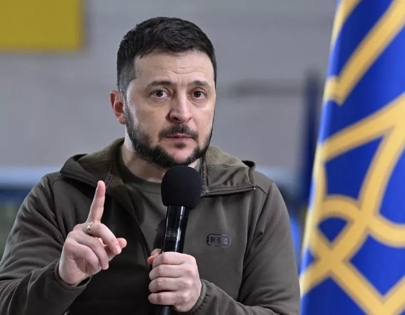 Tổng thống Ukraine Volodymyr Zelensky. 