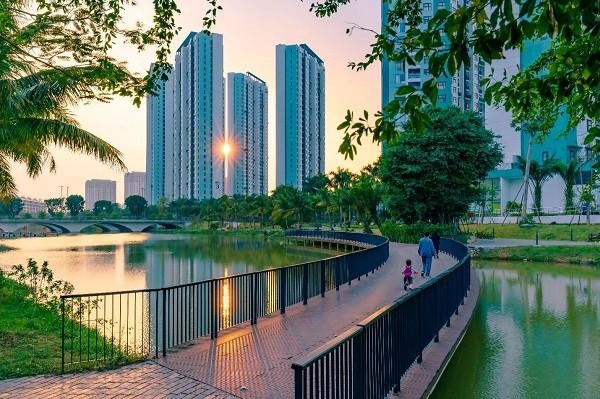 Những mảng rừng xanh vun đắp tâm hồn tại KĐT Ecopark