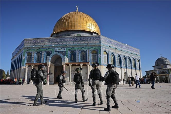 Nhà thờ Mái vòm trong quần thể đền Al-Aqsa (Israel gọi là Núi Đền) ở Đông Jerusalem, ngày 24/3/2023. Ảnh: TTXVN