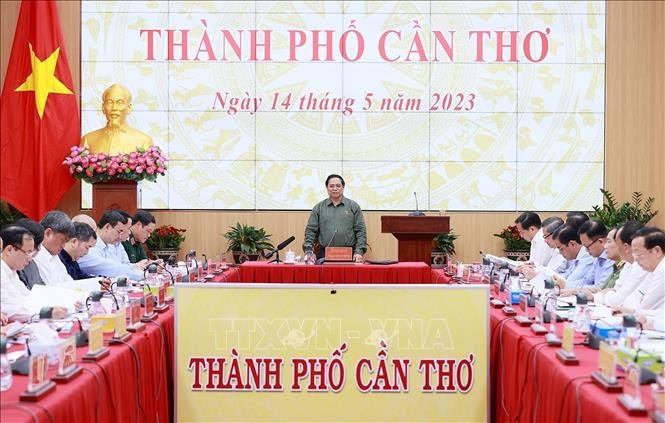 Thủ tướng Phạm Minh Chính làm việc về tháo gỡ khó khăn, thúc đẩy phát triển thành phố Cần Thơ